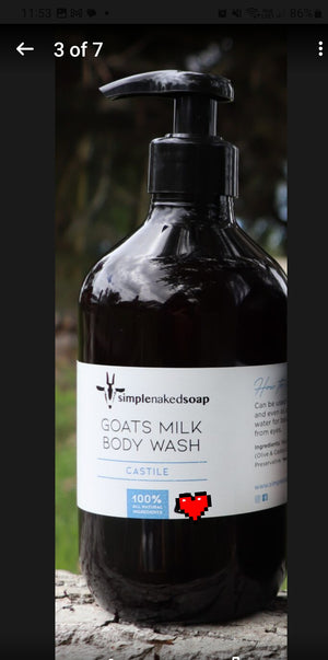 Goat Milk Body Wash COCONUT FREE (Castile)