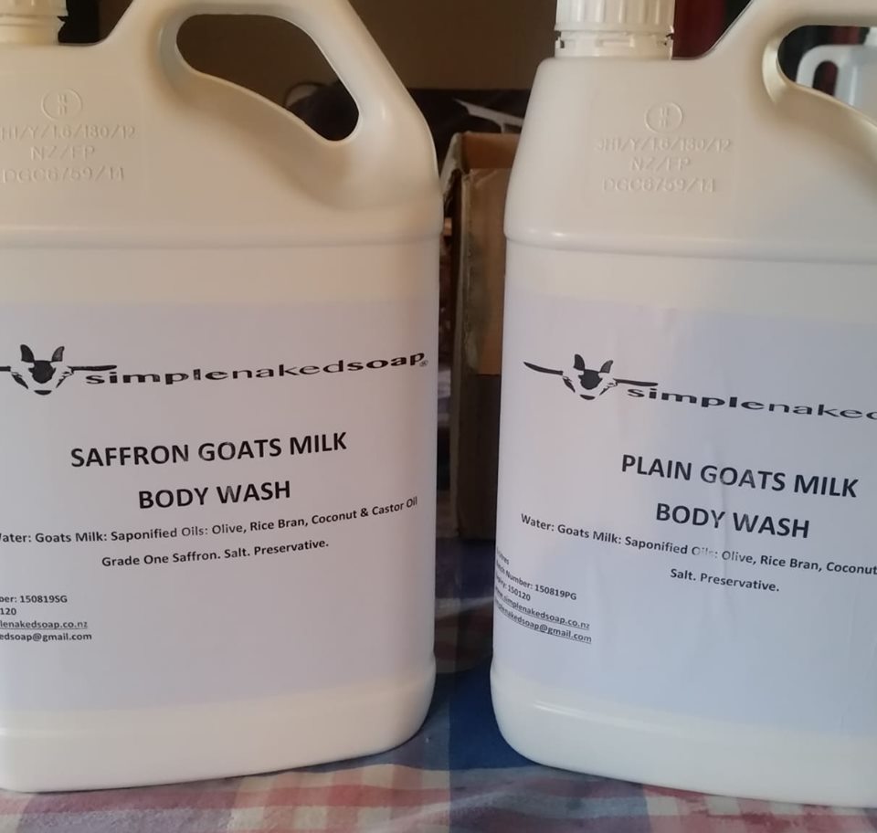 simplenakedsoap goat milk body wash refill