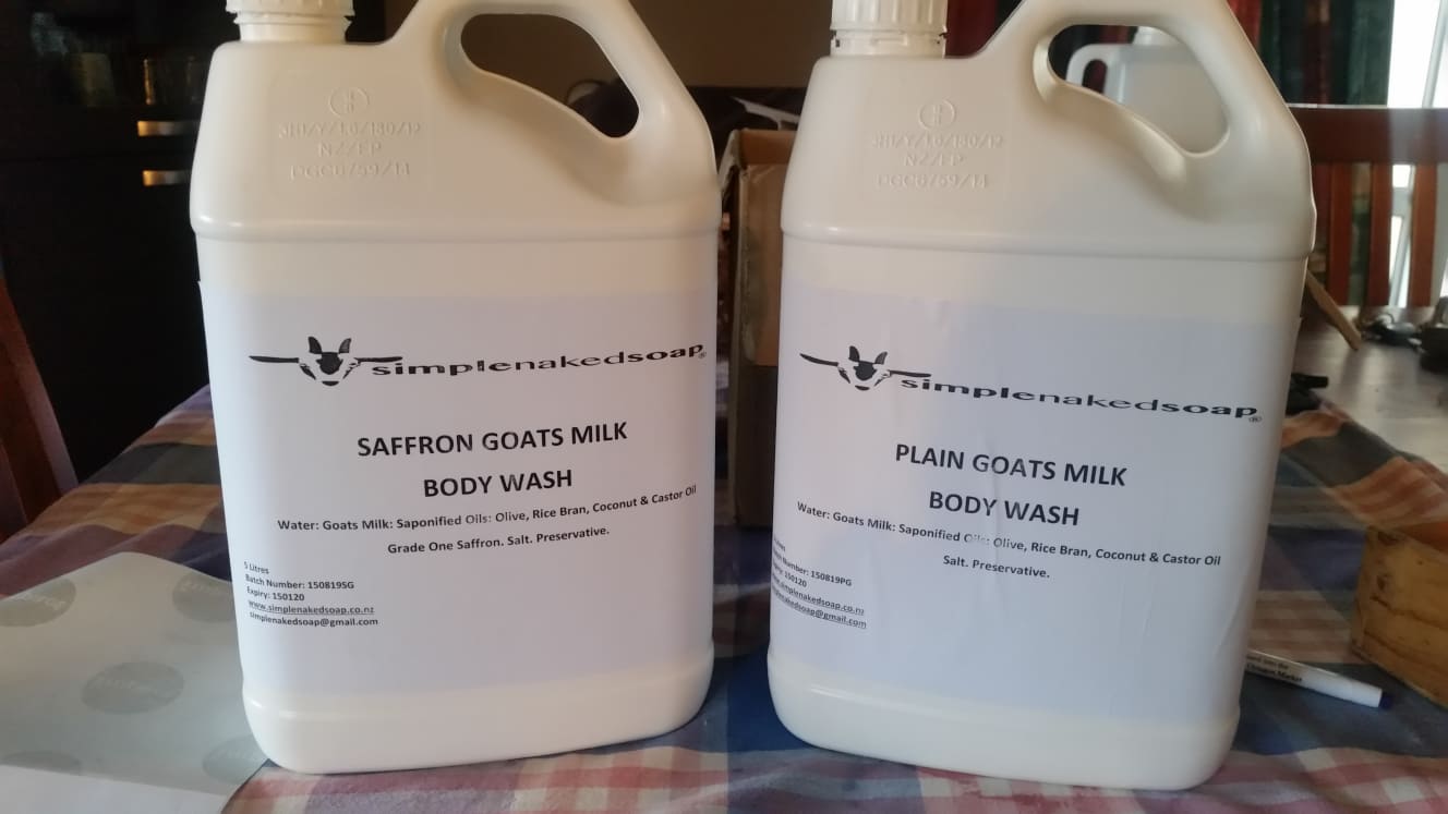 simplenakedsoap goat milk body wash refill