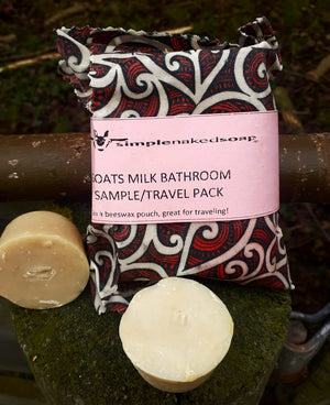 simplenakedsoap goat milk shampoo bar sampler pack