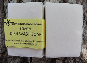 simplenakedsoap dish wash soap lemon