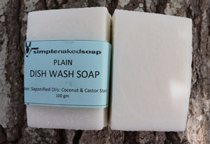 simplenakedsoap dish wash soap plain