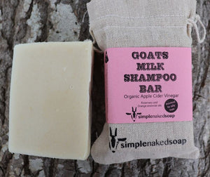 simplenakedsoap goat milk apple cider shampoo bar rosemary and orange 