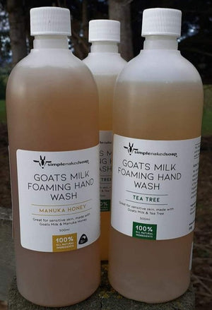 simplenakedsoap goat milk foaming hand wash refill