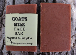 simplenakedsoap rosehip and pumpkin face bar a creamy nourishing face bar suitable for rosacea